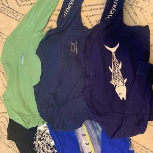 Boys vineyard vines and Hurley long sleeve lot